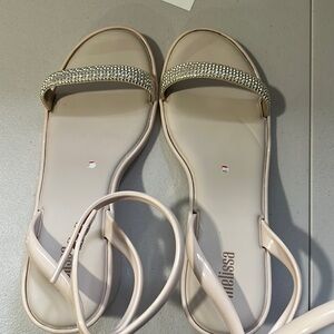 Melissa Nude Sandals with slight platform